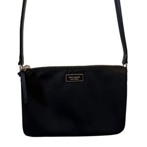 Kate Spade Women’s Black Basic Everyday Nylon Crossbody Purse Bag